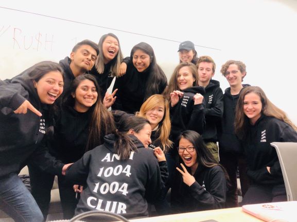 Mariya Delyakova and COMS 1004 classmates a week before COVID hit.