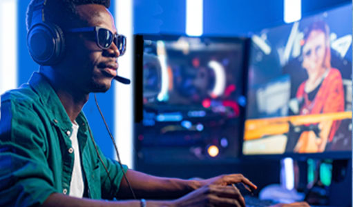 blind video gamer