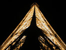 Looking up the Eiffel Tower