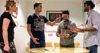 Measuring Interaction Proxemics with Wearable Light Tags
